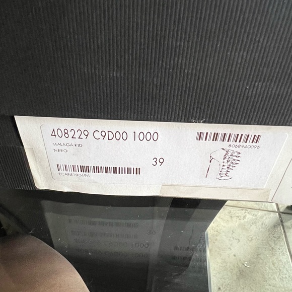 Gucci Black Leather Aneta Open Toe Zipper Sandals Size 39 - Picture 13 of 13